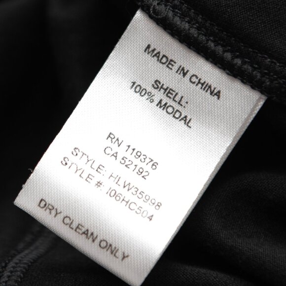 Helmut Lang Long Sleeve Tee 100% Modal Scoop Neck Size Small Black - Picture 4 of 5